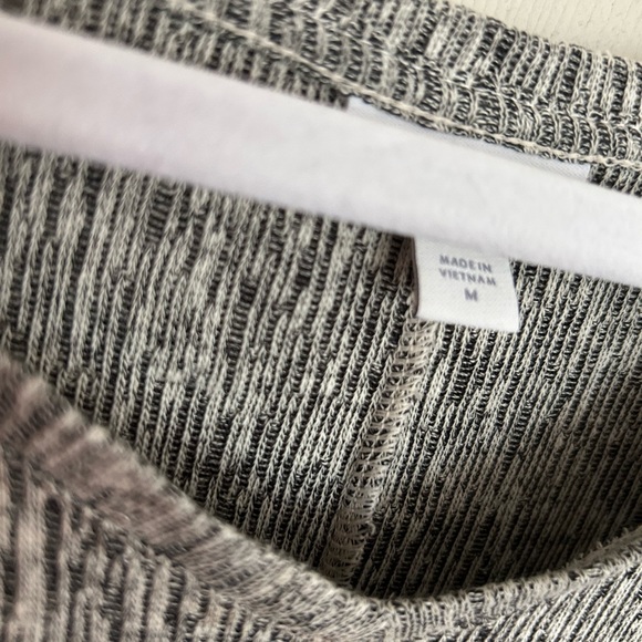 J Jill Black Gray Stretch Linen Blend Modern Dress SZ Medium Can fit Large - Picture 6 of 11